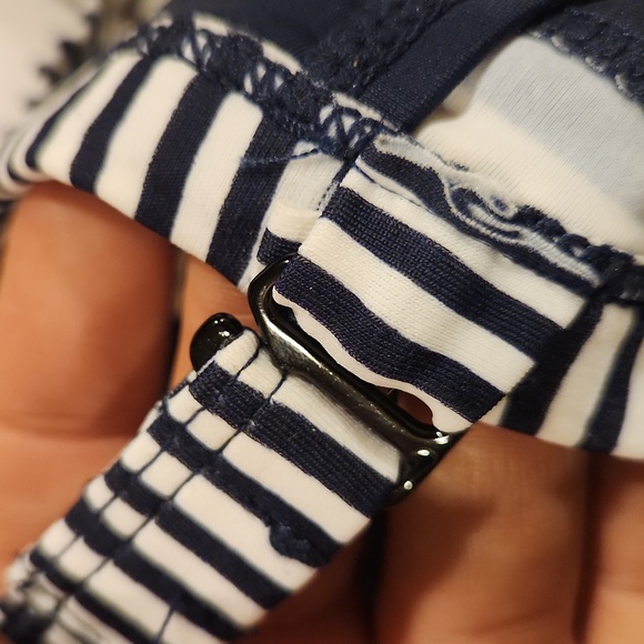 NWT Costa Del Sol Stripe Top Plus Size One Piece Cut Out Swimsuit Size 1X - Picture 11 of 11